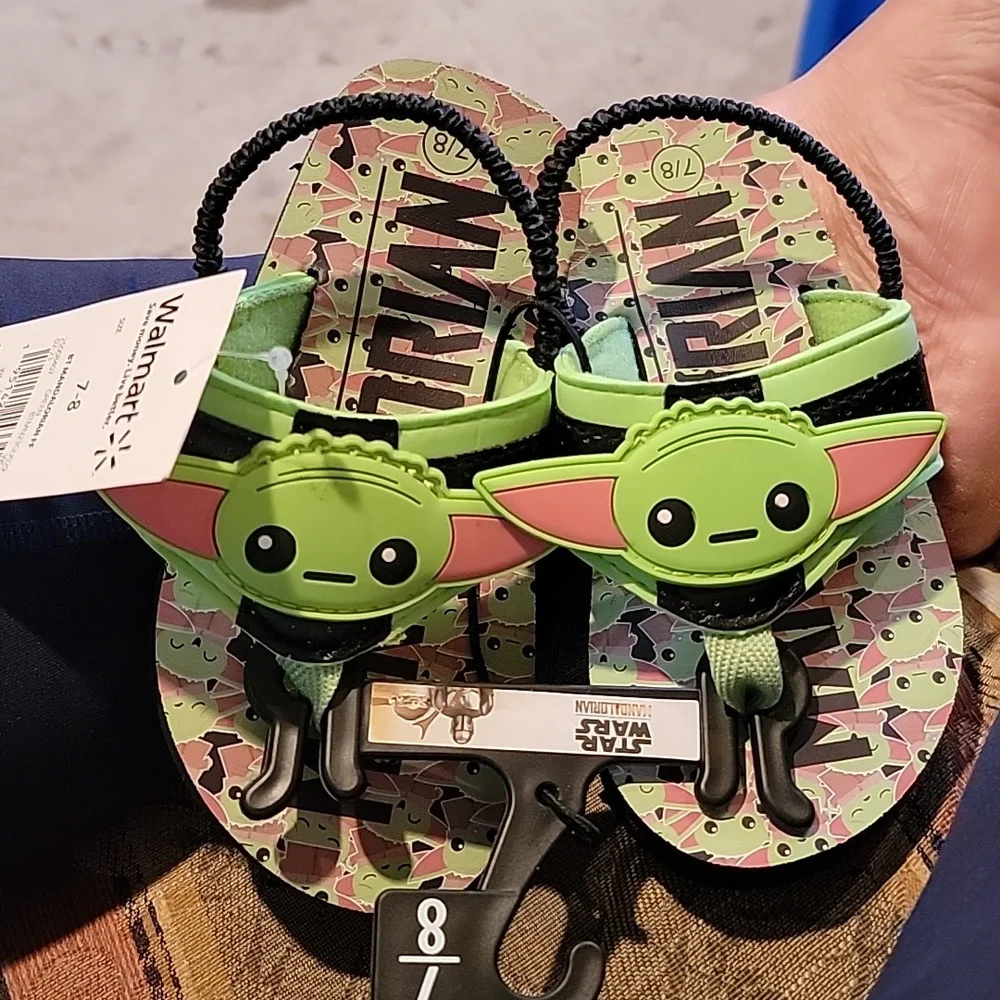 Star Wars The Mandalorian Toddler Boys Flip Flops